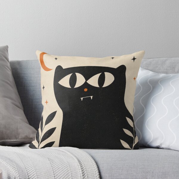 Item preview, Black Cat Crescent Moon | Witchy Celestial Cat Aesthetic designed and sold by AbstractAuraArt.