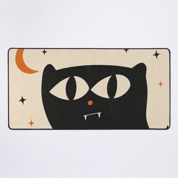 Item preview, Black Cat Crescent Moon | Witchy Celestial Cat Aesthetic designed and sold by AbstractAuraArt.