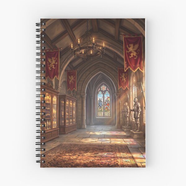 Item preview, Wizard Castle Eagle Tower Common Room - Cozy Dark Academia Study Art designed and sold by KreonaTime.