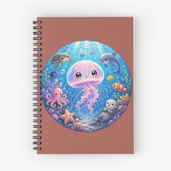 Item preview, Cute Kawaii Jellyfish -- Underwater Ocean Friends designed and sold by creativebymateo.