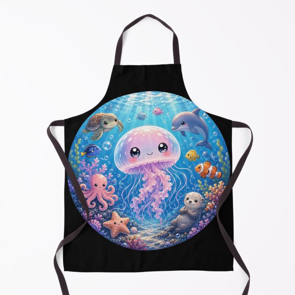 Item preview, Cute Kawaii Jellyfish -- Underwater Ocean Friends designed and sold by creativebymateo.