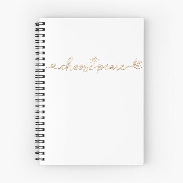 Item preview, Choose Peace | Elegant Minimalist Inspirational Quote designed and sold by CalmMandala.