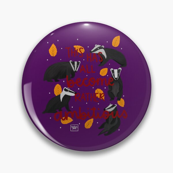 Item preview, Rather Ambitious Badgers Funny Illustration designed and sold by HelenPeaStudio.