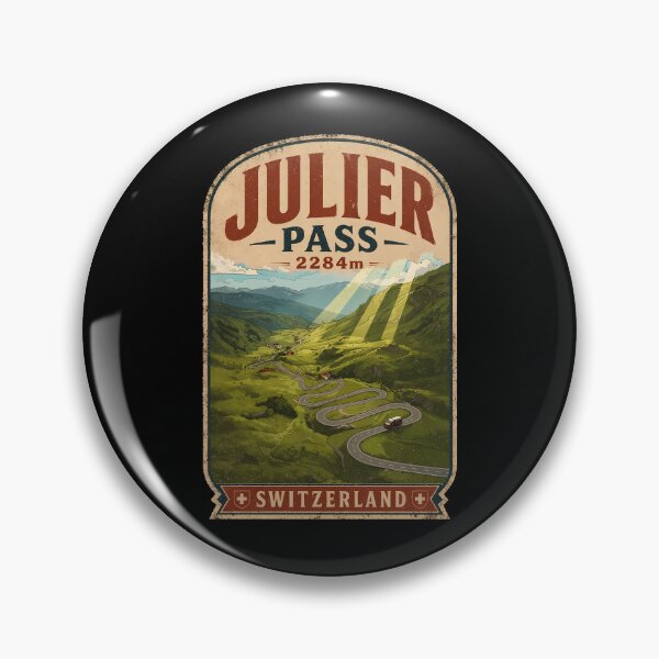 Item preview, Julier Pass 2284m Switzerland Vintage Design designed and sold by andasanc14.