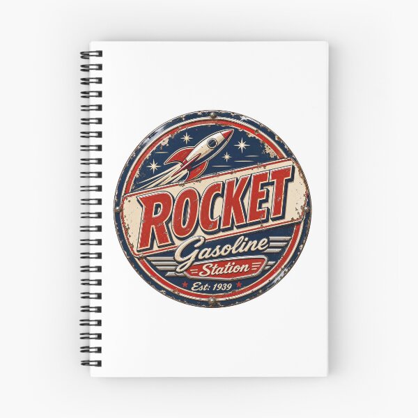 Item preview, Rocket Gasoline Station – Vintage Space Age Americana designed and sold by Wilcox PhotoArt.