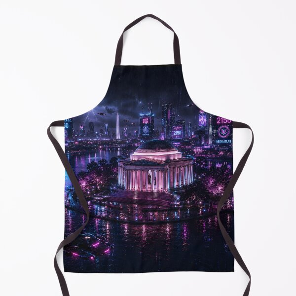 Item preview, Washington DC Cyberpunk  | Neon Atlas Special Edition designed and sold by NSAstore.