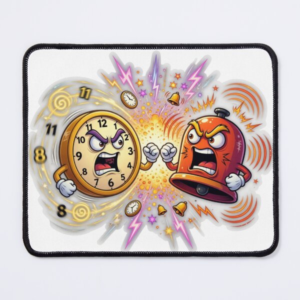 Item preview, Clock Alarm Morning Rivalry designed and sold by Imaginarium of Chaos falcon88 .
