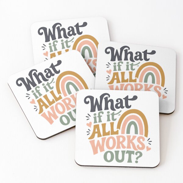 Item preview, What If It All Works Out? Positive Thinking Inspiration Mental Wellness Motivation designed and sold by RetroMini2026.