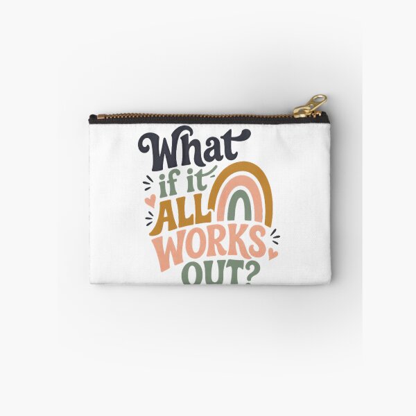 Item preview, What If It All Works Out? Positive Thinking Inspiration Mental Wellness Motivation designed and sold by RetroMini2026.