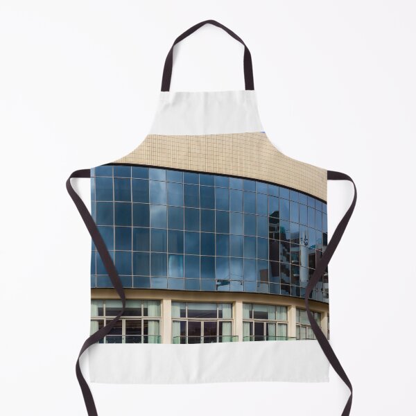 Item preview, Modern Curved Glass Building Facade With Reflective Windows and Contemporary Urban Architecture designed and sold by Nmallia.