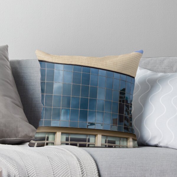 Item preview, Modern Curved Glass Building Facade With Reflective Windows and Contemporary Urban Architecture designed and sold by Nmallia.