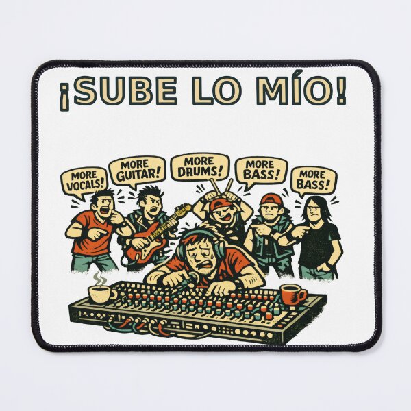 Item preview, Sube Lo Mio - Funny Sound Technician T-Shirt - Musician Gift - Monitor Mix Humor designed and sold by ImaginariaEstudioShop.