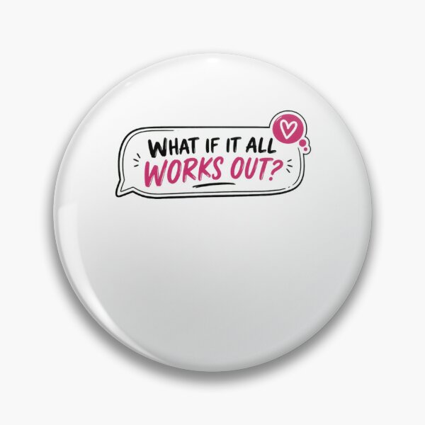 Item preview, What If It All Works Out? Motivational Inspirational Quote Positive Affirmation designed and sold by RetroMini2026.