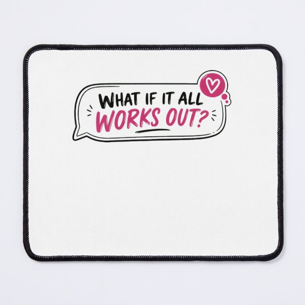 Item preview, What If It All Works Out? Motivational Inspirational Quote Positive Affirmation designed and sold by RetroMini2026.