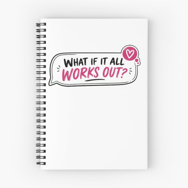 Item preview, What If It All Works Out? Motivational Inspirational Quote Positive Affirmation designed and sold by RetroMini2026.