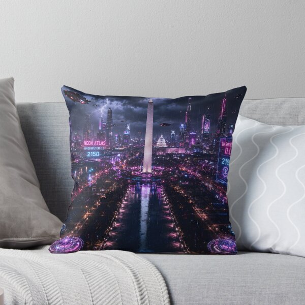 Item preview, Washington DC Cyberpunk  | Neon Atlas Special Edition designed and sold by NSAstore.