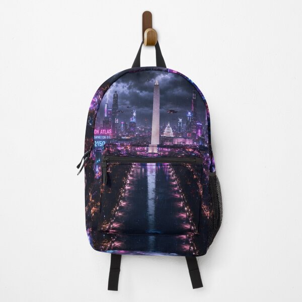 Item preview, Washington DC Cyberpunk | Neon Atlas Special Edition designed and sold by NSAstore.