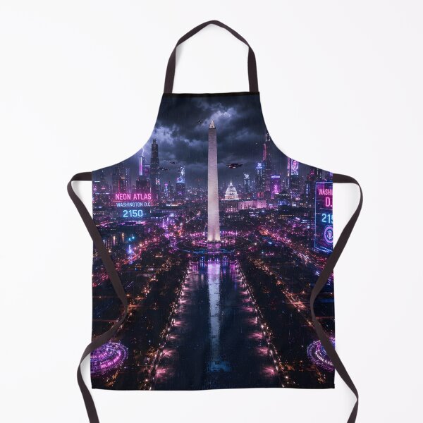 Item preview, Washington DC Cyberpunk  | Neon Atlas Special Edition designed and sold by NSAstore.