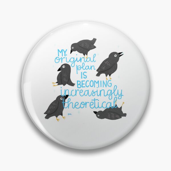 Item preview, Theoretical Plan Crow Funny Illustration designed and sold by HelenPeaStudio.