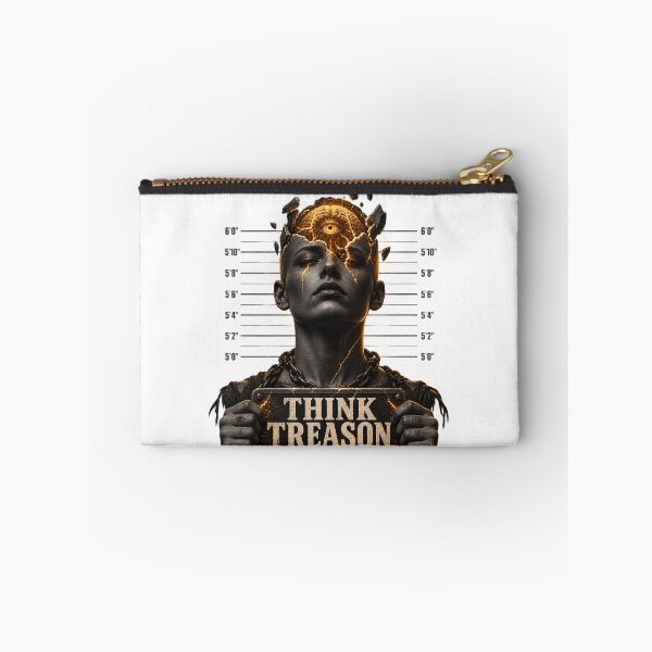 Item preview, Think Treason – Criminalized Thought Mugshot Design designed and sold by quietrevolt.