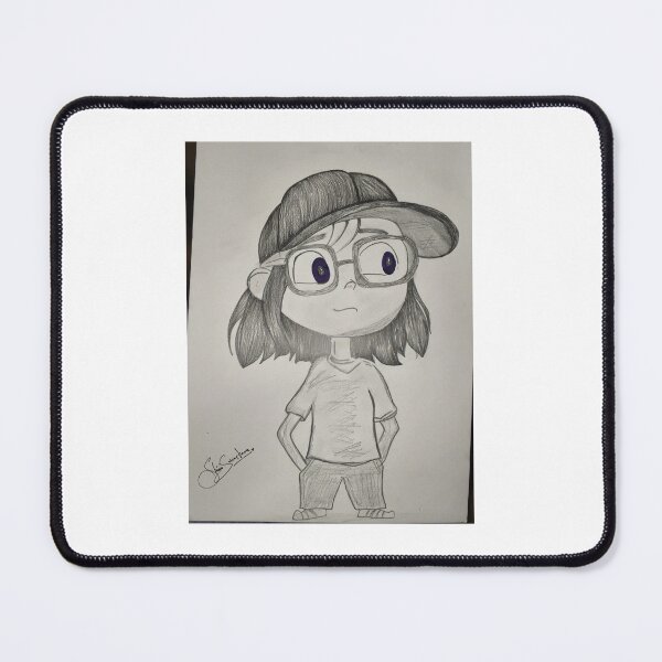 Item preview, Adorable tomboy girl pencil drawing designed and sold by Qerapainting.