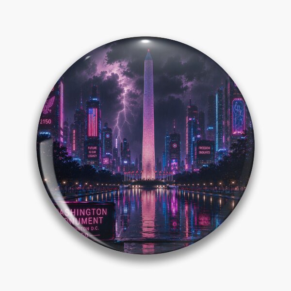 Item preview, Washington DC Cyberpunk  | Neon Atlas Special Edition designed and sold by NSAstore.