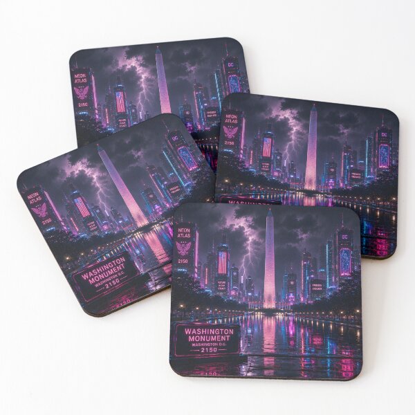 Item preview, Washington DC Cyberpunk  | Neon Atlas Special Edition designed and sold by NSAstore.