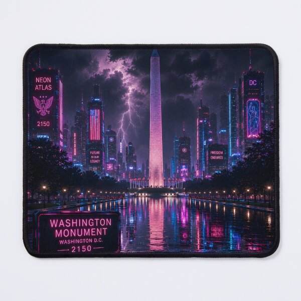 Item preview, Washington DC Cyberpunk | Neon Atlas Special Edition designed and sold by NSAstore.