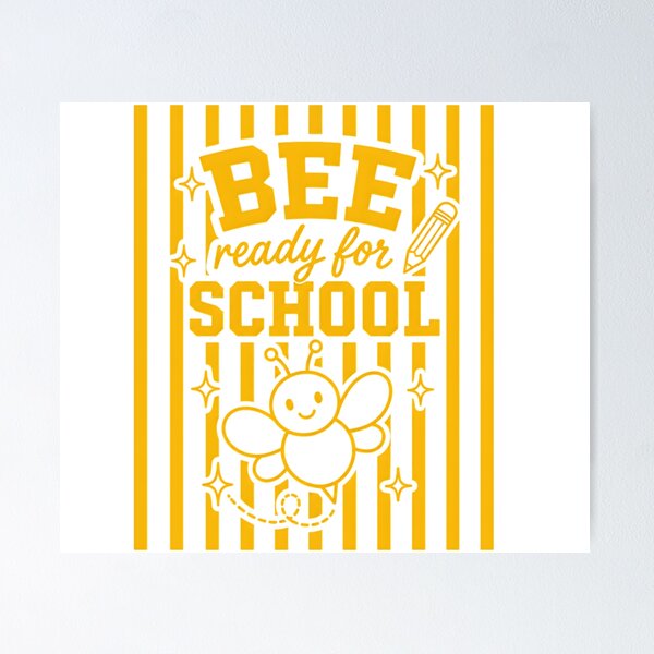 Item preview, Bee Ready For School Retro Design designed and sold by MOCH- ART.