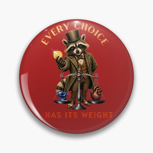 Item preview,  Every Choice Has Its Weight Gentleman Raccoon designed and sold by Creative-Sanc.