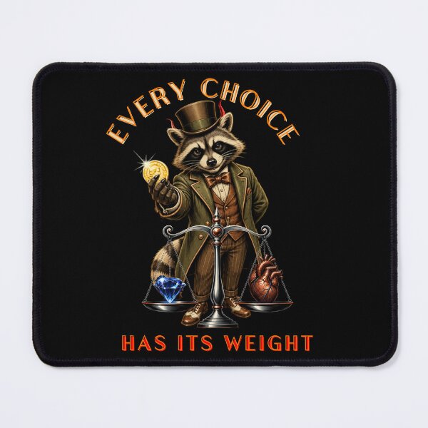 Item preview, Every Choice Has Its Weight Gentleman Raccoon designed and sold by Creative-Sanc.