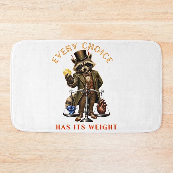 Item preview,  Every Choice Has Its Weight Gentleman Raccoon designed and sold by Creative-Sanc.