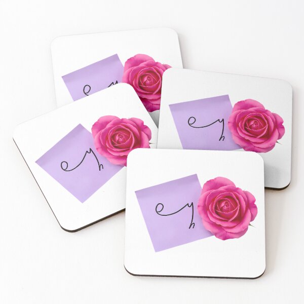 Item preview, Shorthand Writing — Purple Note & Bright Pink Rose designed and sold by Bondingbonding.