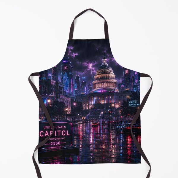 Item preview, Washington DC Cyberpunk  | Neon Atlas Special Edition designed and sold by NSAstore.