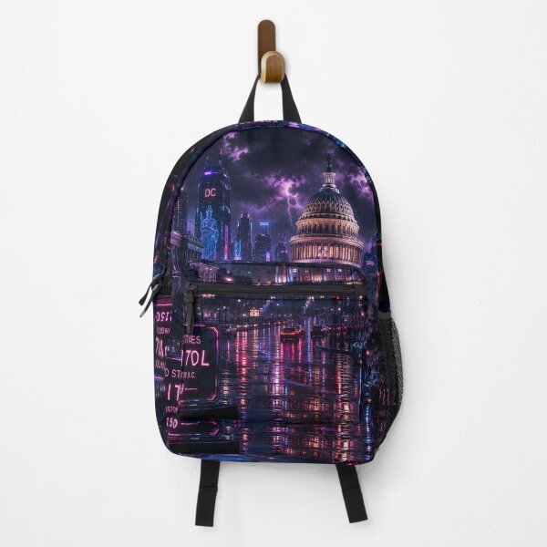 Item preview, Washington DC Cyberpunk | Neon Atlas Special Edition designed and sold by NSAstore.