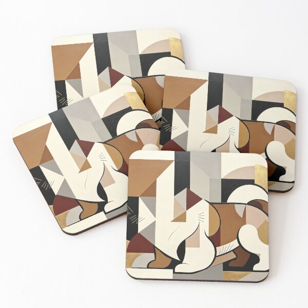 Item preview, cubist animal artwork designed and sold by forget45studio.