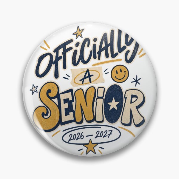 Item preview, Officially A Senior 2027 designed and sold by Doodle Souq.