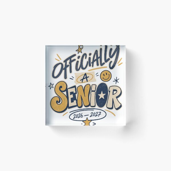 Item preview, Officially A Senior 2027 designed and sold by Doodle Souq.