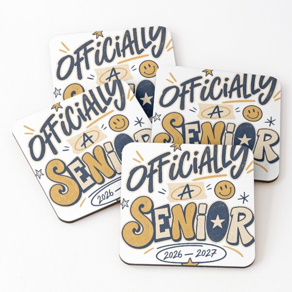Item preview, Officially A Senior 2027 designed and sold by Doodle Souq.
