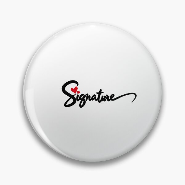 Item preview, Bold Signature — Black with Red Heart designed and sold by Bondingbonding.