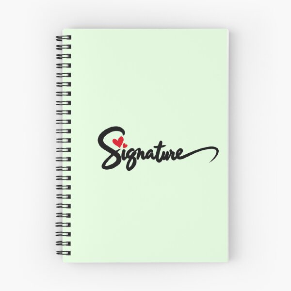 Item preview, Bold Signature — Black with Red Heart designed and sold by Bondingbonding.