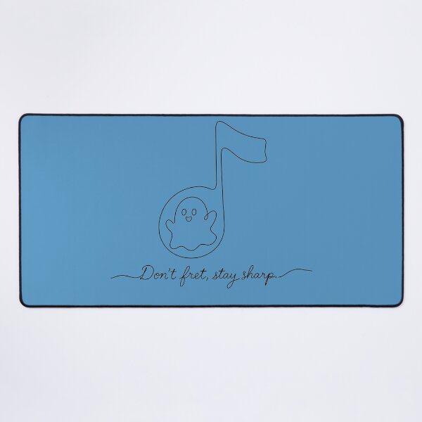 Item preview, Cute Ghost Music Note Don't Fret Stay Sharp Music Pun designed and sold by ManggaeJM.