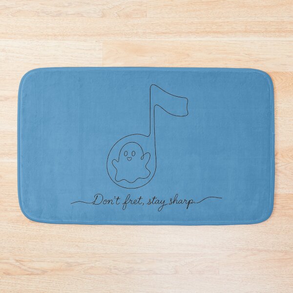 Item preview, Cute Ghost Music Note Don't Fret Stay Sharp Music Pun designed and sold by ManggaeJM.