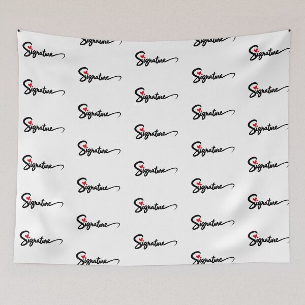 Item preview, Bold Signature — Black with Red Heart designed and sold by Bondingbonding.