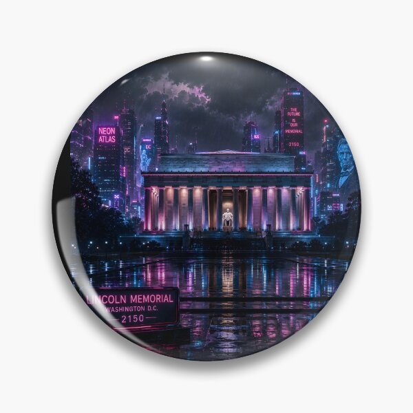 Item preview, Washington DC Cyberpunk  | Neon Atlas Special Edition designed and sold by NSAstore.