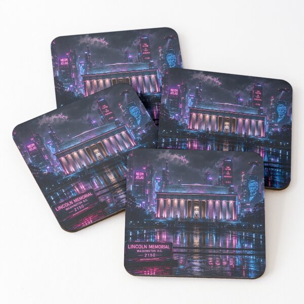 Item preview, Washington DC Cyberpunk  | Neon Atlas Special Edition designed and sold by NSAstore.
