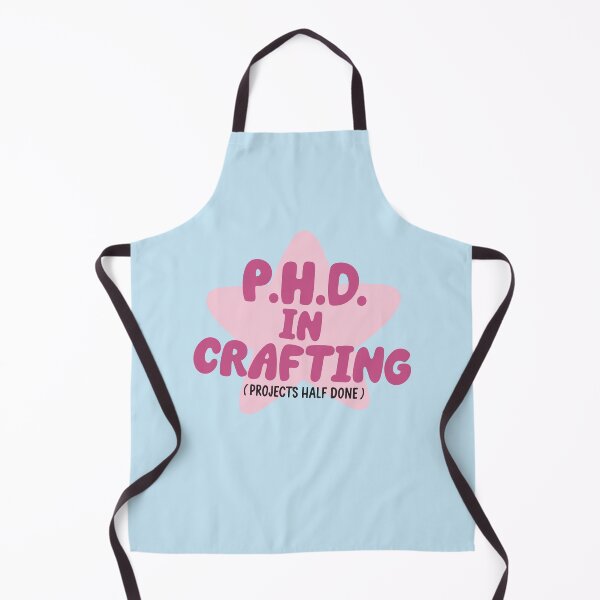 Item preview, PHD In Crafting Projects Half Done Funny Cute Pink Star designed and sold by BrownHorse90s.