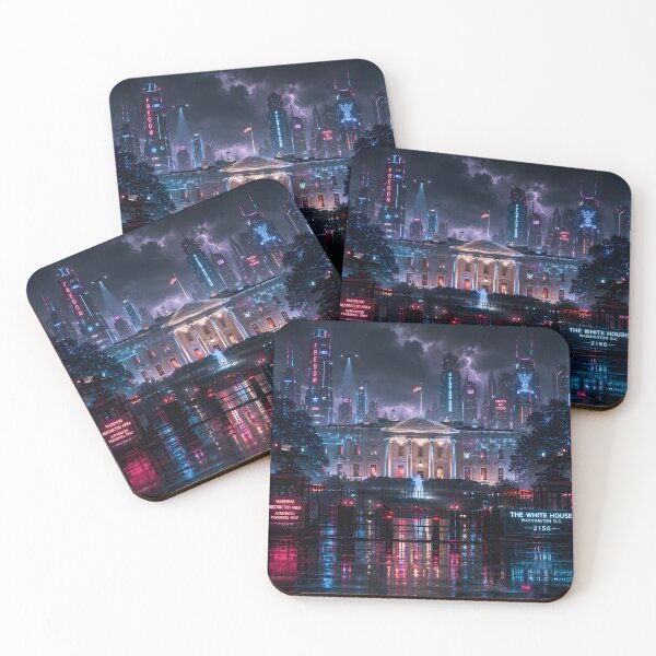 Item preview, Washington DC Cyberpunk  | Neon Atlas Special Edition designed and sold by NSAstore.