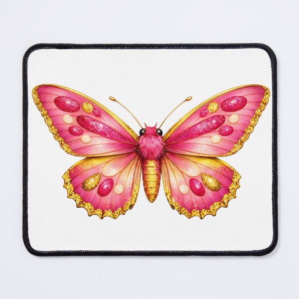 Item preview, Beautiful Pink and Gold Butterfly Illustration. designed and sold by AmirArtisanVibe.