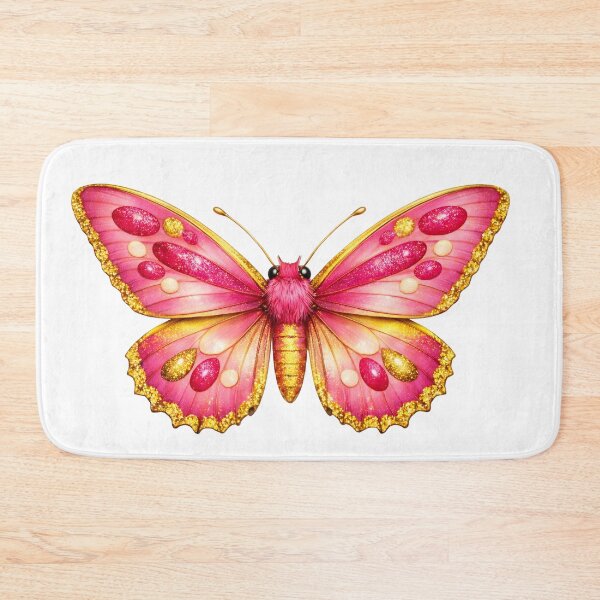 Item preview, Beautiful Pink and Gold Butterfly Illustration. designed and sold by AmirArtisanVibe.